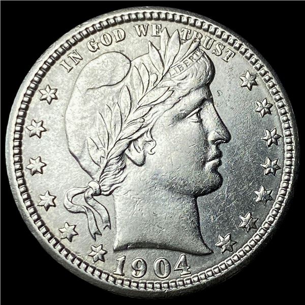 1904 Silver Barber Quarter UNCIRCULATED