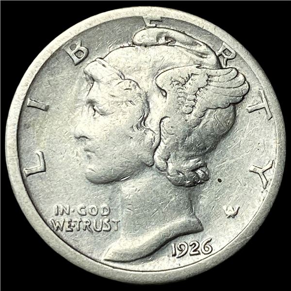 1926-S Silver Mercury Dime LIGHTLY CIRCULATED