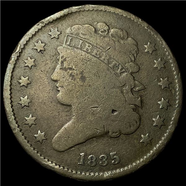 1835 Classic Head Half Cent NICELY CIRCULATED