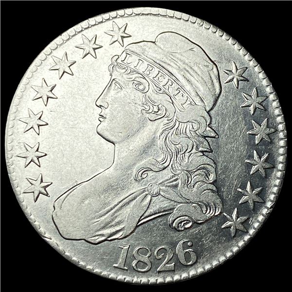 1826 Silver Capped Bust Half Dollar CLOSELY   UNCIRCULATED