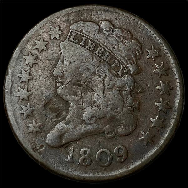 1809 Classic Head Half Cent LIGHTLY  CIRCULATED