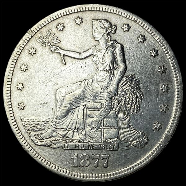 1877-S Silver Trade Dollar NEARLY  UNCIRCULATED