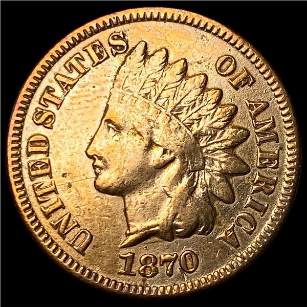 1870 Indian Head Cent CLOSELY UNCIRCULATED