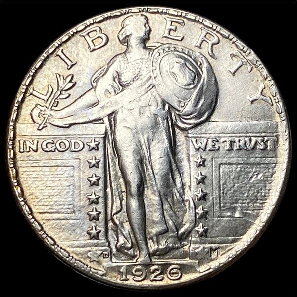 1926-D Silver Standing Liberty Quarter CHOICE  AU
