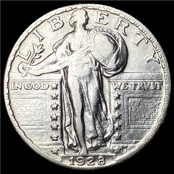 1928 Standing Liberty Silver Quarter NEARLY  UNCIRCULATED