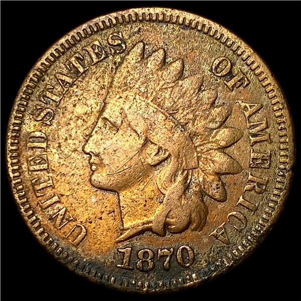 1870 Indian Head Cent LIGHTLY CIRCULATED