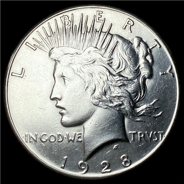 1928 Silver Peace Dollar CLOSELY UNCIRCULATED
