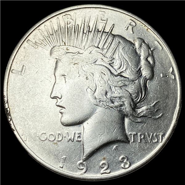 1923-D Silver Peace Dollar NEARLY UNCIRCULATED