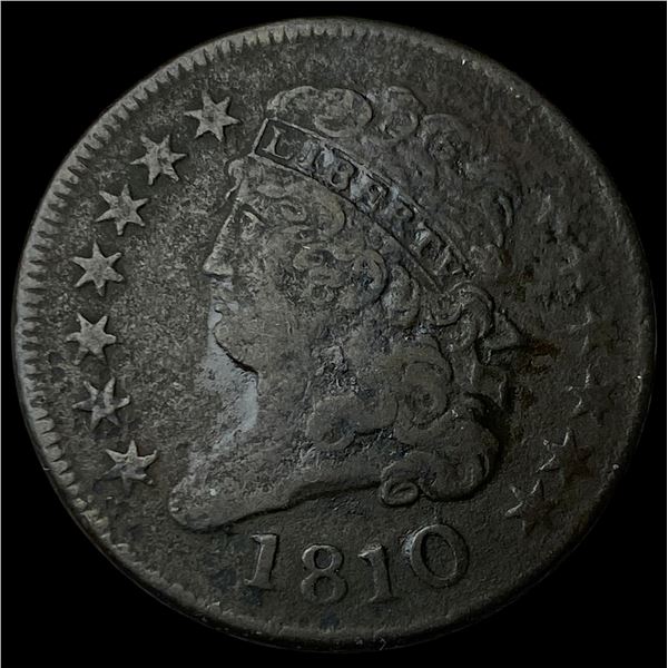 1810 Classic Head Half Cent NEARLY  UNCIRCULATED