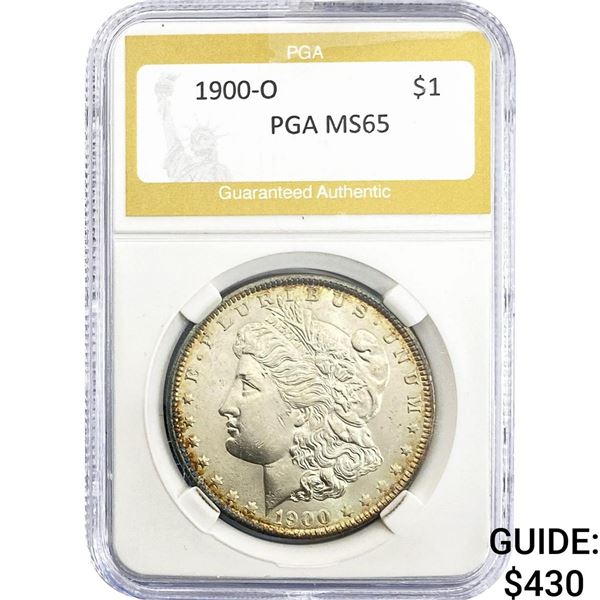 1900-O Morgan Silver Dollar PGA MS65