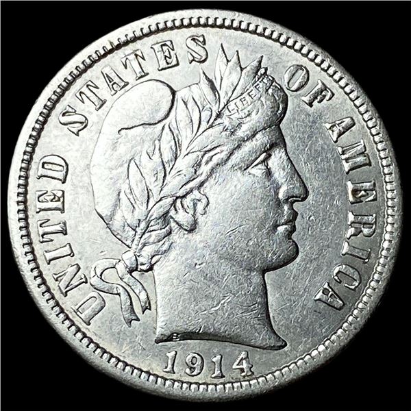 1914 Silver Barber Dime CLOSELY UNCIRCULATED