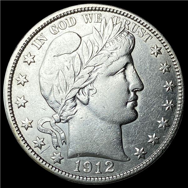 1912 Silver Barber Half Dollar NEARLY UNCIRCULATED