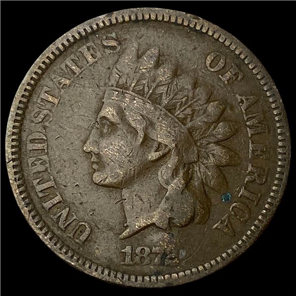 1872 Indian Head Cent LIGHTLY CIRCULATED