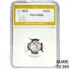 Image 1 : 1833 Capped Bust Half Dime PGA MS62