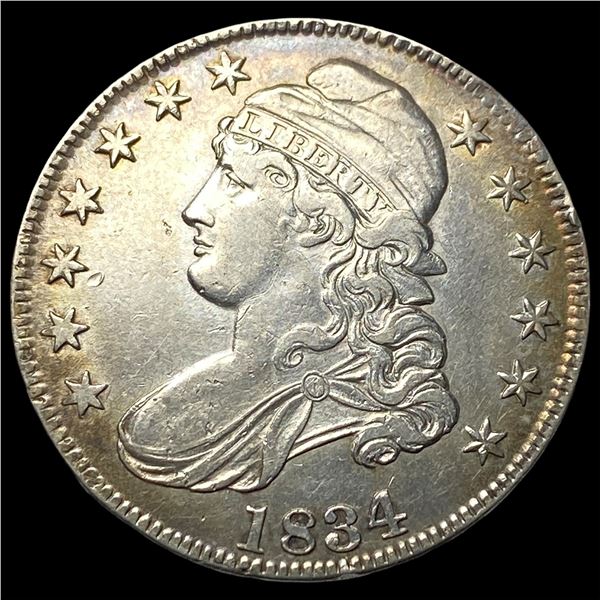 1834 Capped Bust Half Dollar CLOSELY  UNCIRCULATED