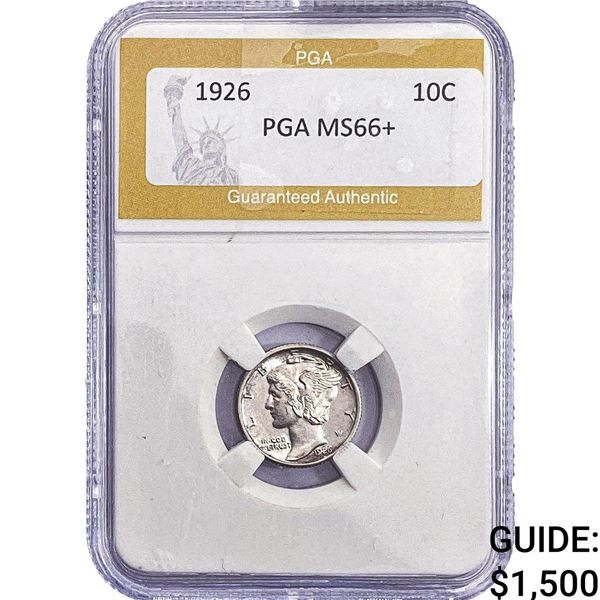 1926 Mercury Silver Dime PGA MS66+