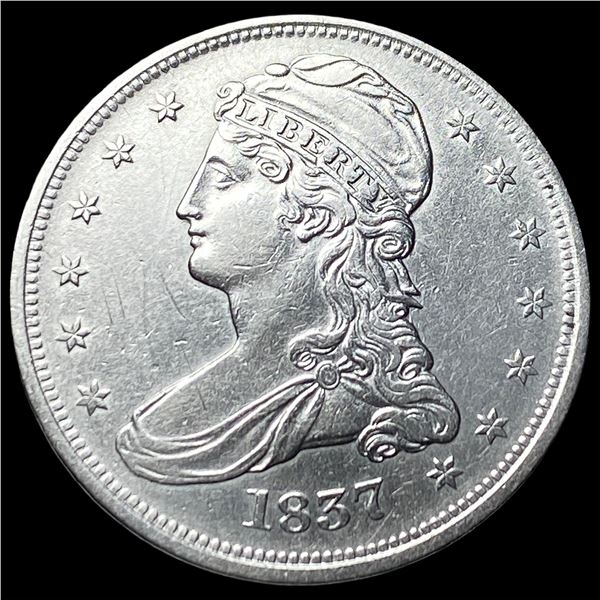1837 Capped Bust Half Dollar CLOSELY  UNCIRCULATED