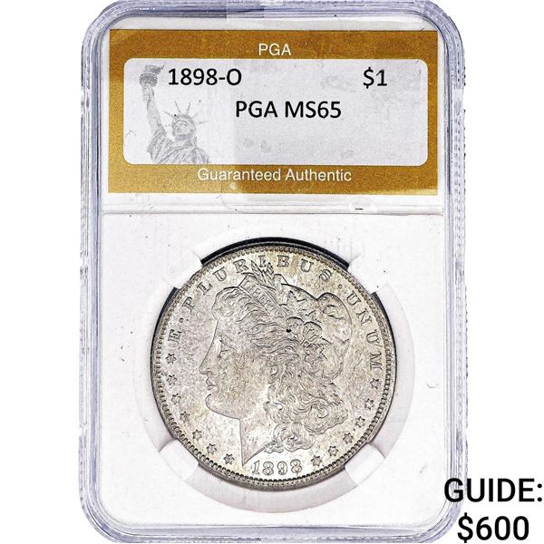 1898-O Morgan Silver Dollar PGA MS65