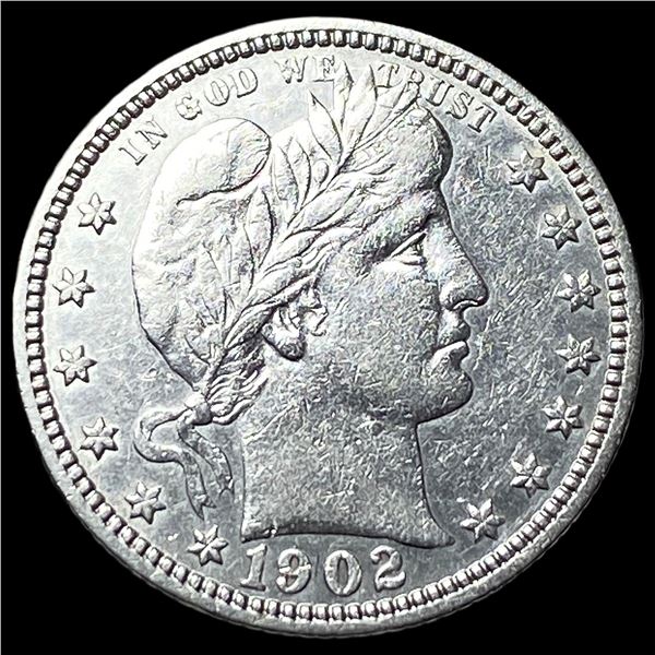 1902 Barber Quarter NEARLY UNCIRCULATED