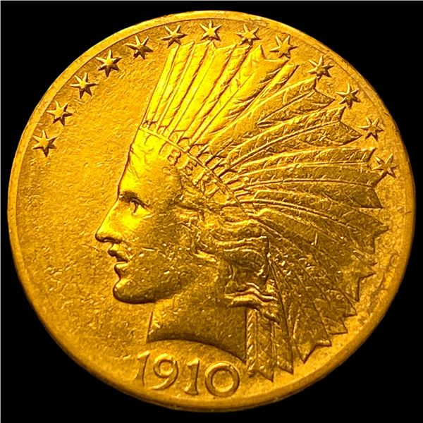 1910-D Indian Head $10 Gold Eagle NEARLY UNCIRCULATED