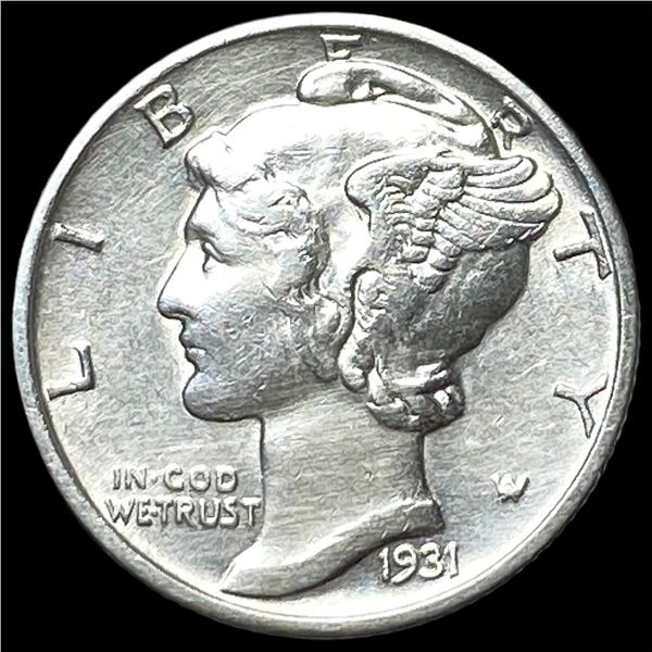 1931-S Silver Mercury Dime CLOSELY  UNCIRCULATED