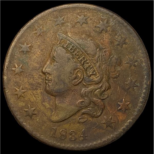1834 Coronet Head Large Cent LIGHTLY  CIRCULATED