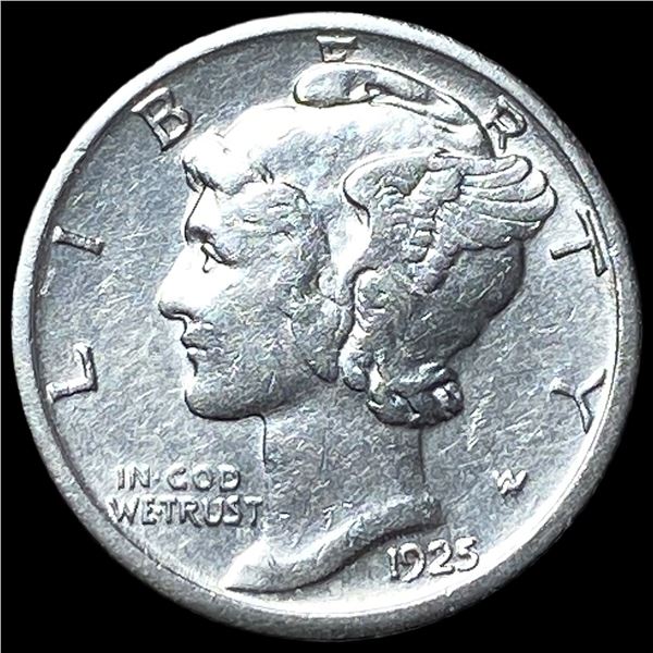 1925-S Silver Mercury Dime CLOSELY UNCIRCULATED
