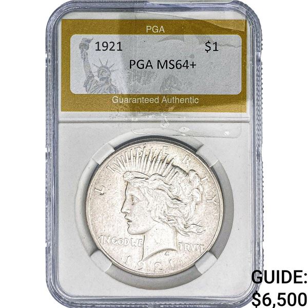 1921 Silver Peace Dollar PGA MS64+