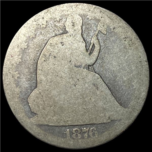 1876-CC Silver Seated Liberty Half Dollar NICELY CIRCULATED