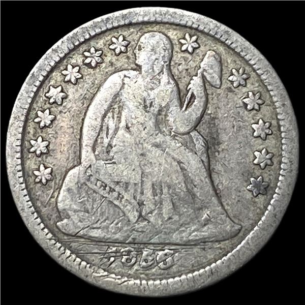 1856-O Silver Seated Liberty Dime LIGHTLY  CIRCULATED