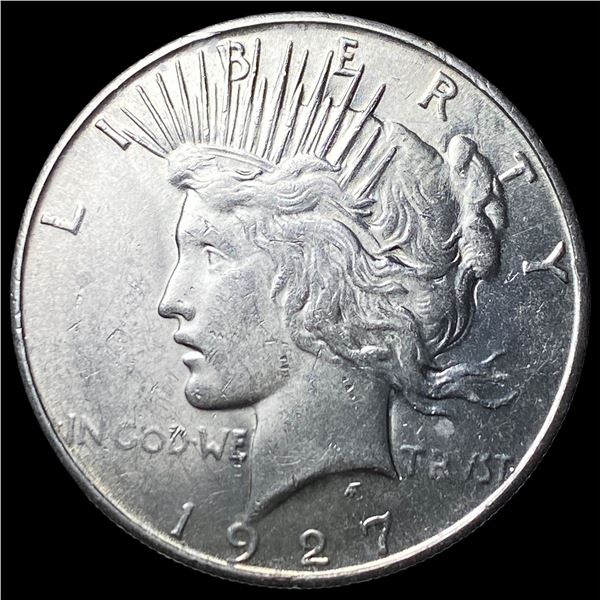 1927-S Silver Peace Dollar CHOICE AU