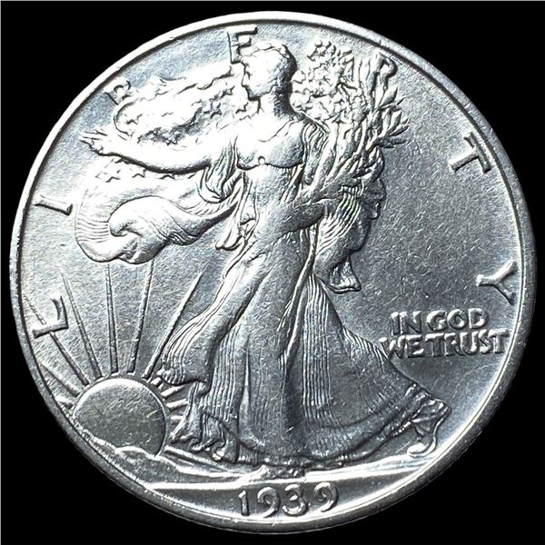 1939-S Silver Walking Liberty Half Dollar CLOSELY UNCIRCULATED