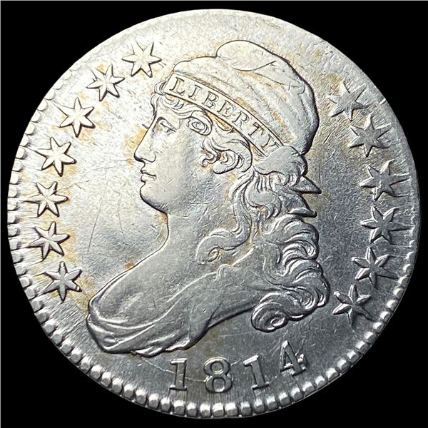 1814 Capped Bust Half Dollar NEARLY  UNCIRCULATED