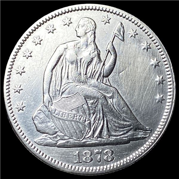 1878 Seated Liberty Half Dollar CLOSELY  UNCIRCULATED