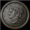 Image 1 : 1850 Braided Hair Half Cent CLOSELY   UNCIRCULATED