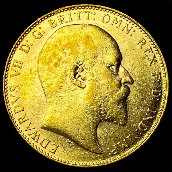 1907 Great Britain Gold Sovereign .2355oz   Edward VII UNCIRCULATED