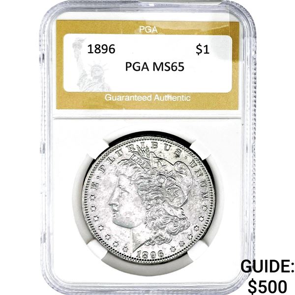 1896 Morgan Silver Dollar PGA MS65