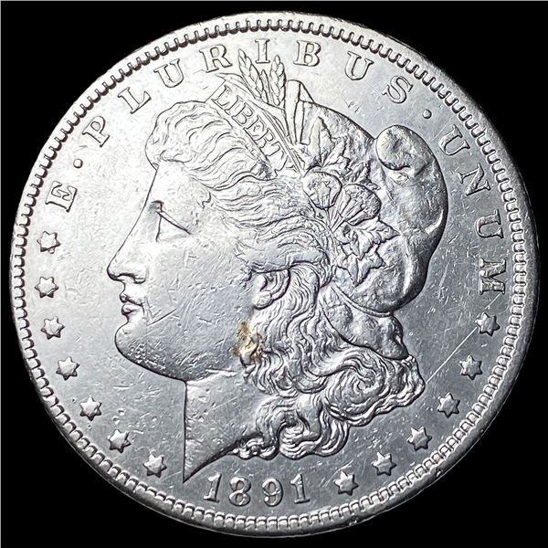 1891-CC Silver Morgan Dollar CLOSELY UNCIRCULATED