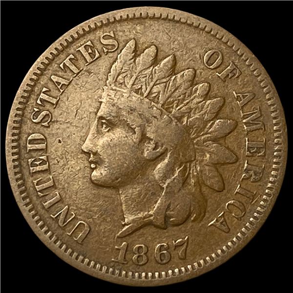 1867 Indian Head Cent LIGHTLY CIRCULATED