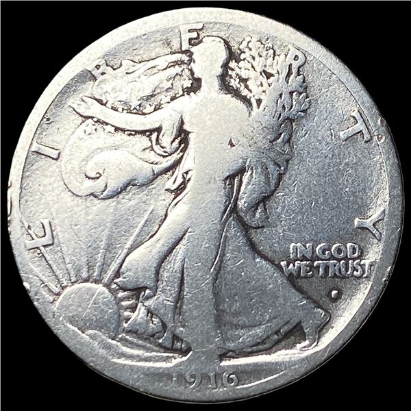1916-S Walking Liberty Half Dollar NICELY   CIRCULATED