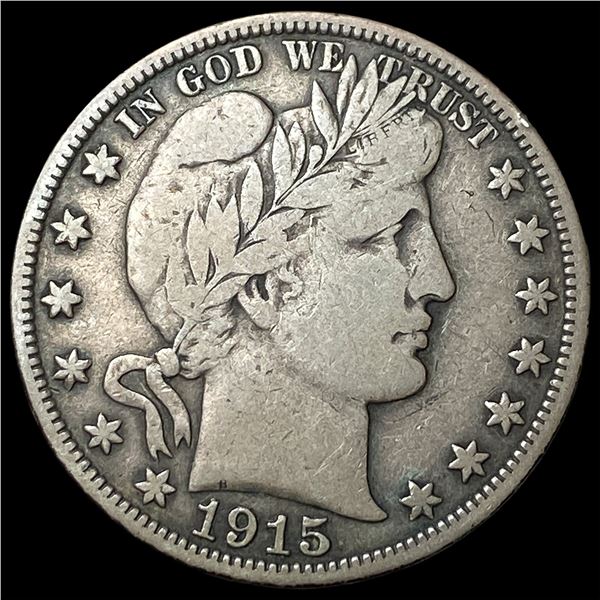 1915 Barber Half Dollar LIGHTLY CIRCULATED