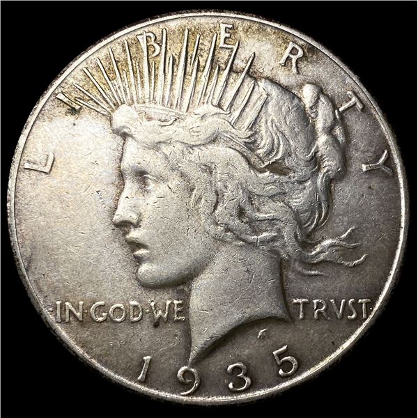 1935-S Silver Peace Dollar NEARLY  UNCIRCULATED
