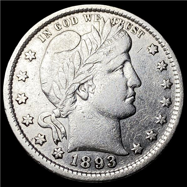 1893-S Silver Barber Quarter NEARLY  UNCIRCULATED