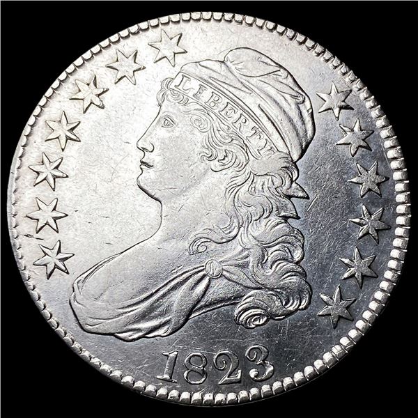 1823 Silver Capped Bust Half Dollar CLOSELY UNCIRCULATED