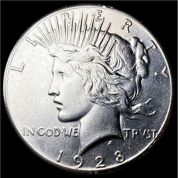 1928 Peace Silver Dollar CHOICE AU