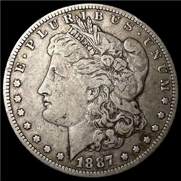1887-O Silver Morgan Dollar ABOUT  UNCIRCULATED