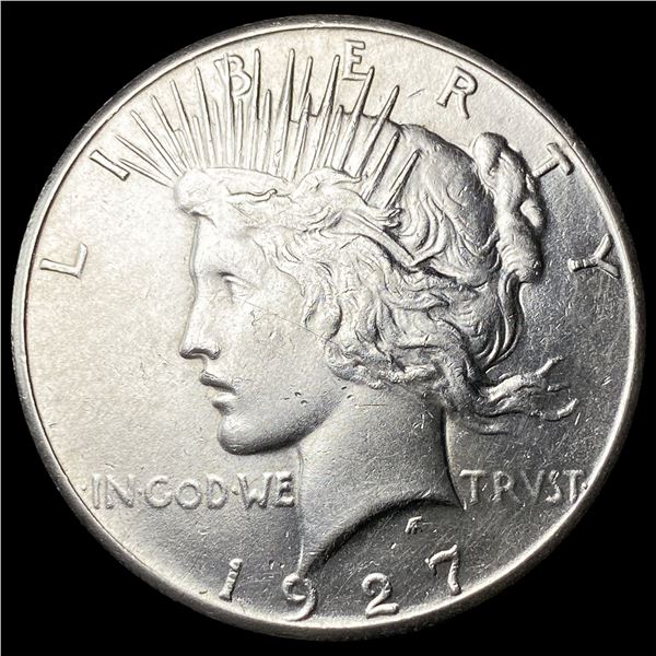 1927 Silver Peace Dollar CHOICE AU