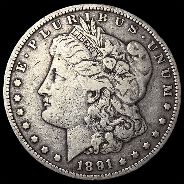 1891-O Silver Morgan Dollar NEARLY  UNCIRCULATED