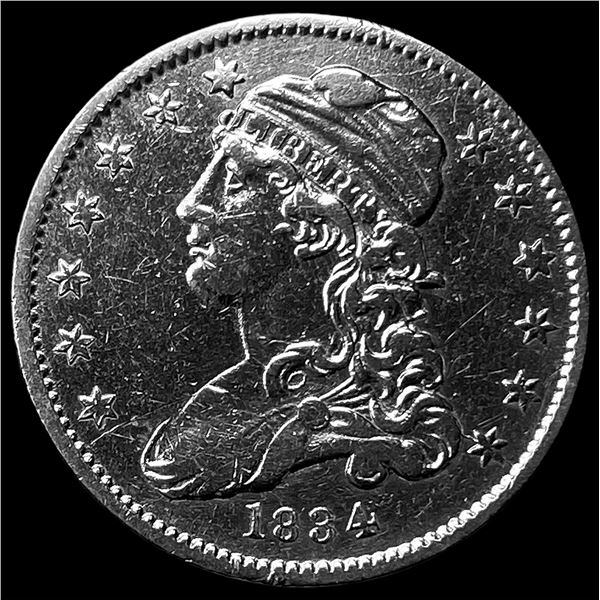 1834 Capped Bust Silver Quarter CLOSELY  UNCIRCULATED