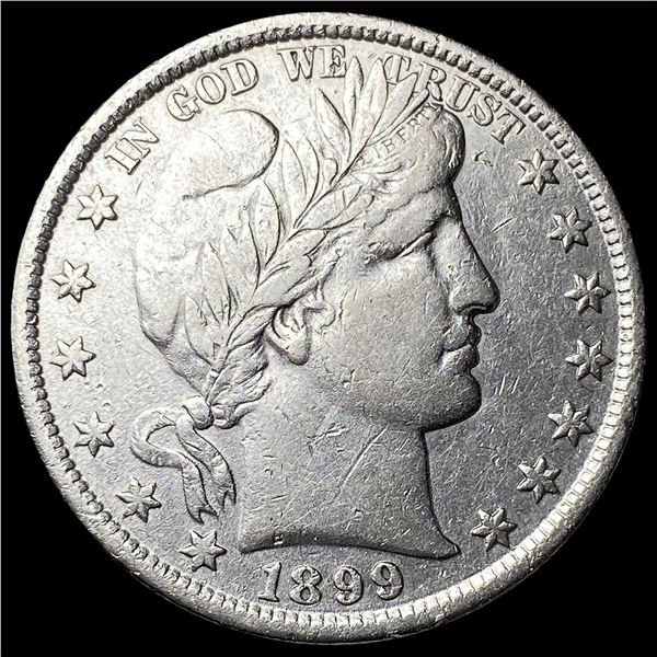 1899 Silver Barber Half Dollar NEARLY  UNCIRCULATED